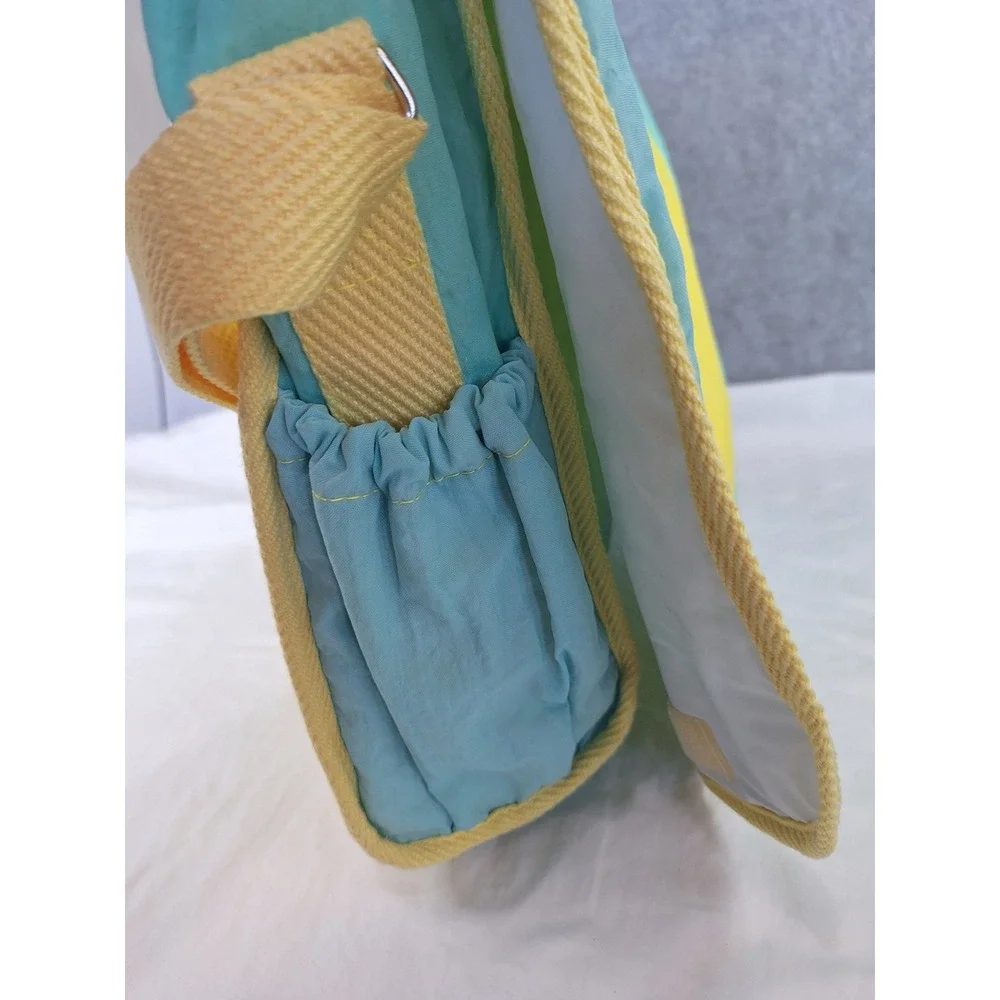 Vintage 90's Rocking Horse Jaclyn NWT Yellow Nylon Diaper Bag with Changing Pad